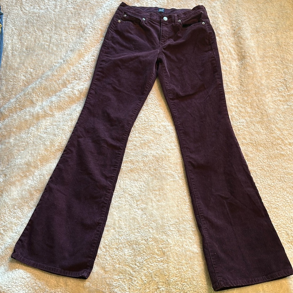 Gap plum purple corduroy boot cut 27